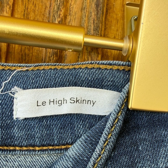 Frame Le High Skinny Jeans Super Stretch High Rise in Poe: Size 25 - Picture 7 of 12